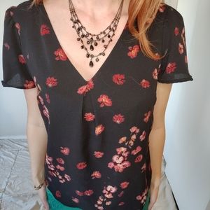 Black and Red Blouse